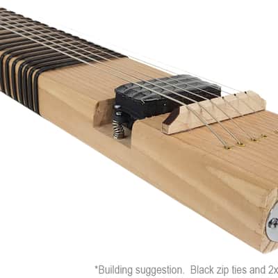 2x4 Lap Steel Guitar Kit - the DIY Slide Guitar - You supply the 2x4! image 2