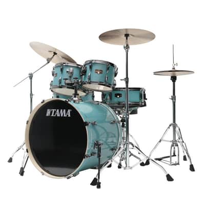 Tama IP52H6WBN-SLM Imperialstar Drum Set 5 pcs - Sky Blue Mist/Chrome HW + MEINL Cymbals HCS Cymbal Kit/Stage Master Dou image 7