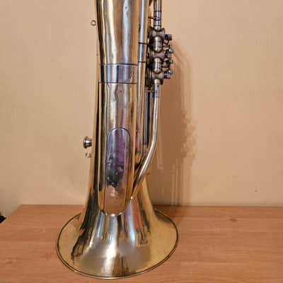Tuba “Bb" Soviet 3 Valves Brass Pipe Wind Instrument Horn USSR Vintage and Rare image 6