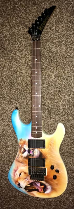 Vintage 1980's Kramer Striker 200 st custom electric guitar baretta Eddie van halen style guitar image 1