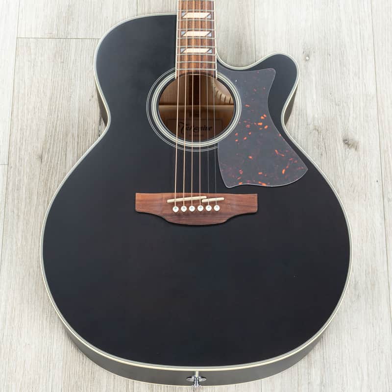 Takamine GN73CE SB NEX Cutaway Acoustic-Electric Guitar, Solid Spruce Top, Satin Black image 1