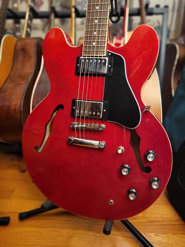 Epiphone ES-335 Semi-hollowbody Electric Guitar - Cherry image 1