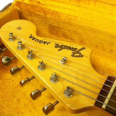 Fender Jaguar (USA) Olympic White w/ Spitfire Tortoise image 8