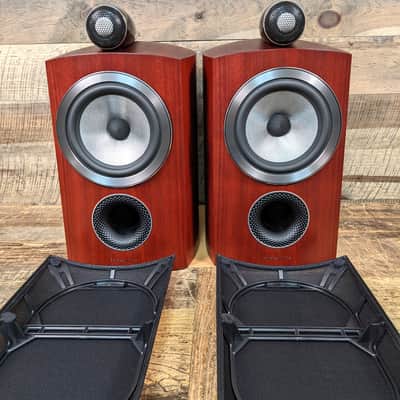 Bowers & Wilkins B&W 805 D3 Bookshelf Speakers (Pair) In Rosenut mint with boxes image 2