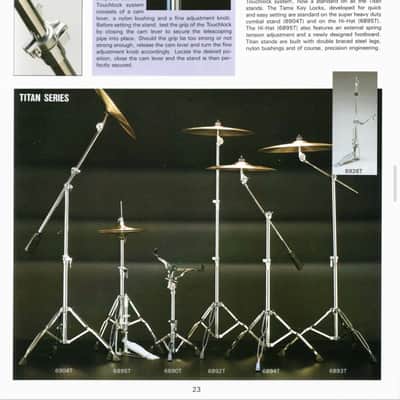 Vintage 1980s Tama Titan 6894T Boom Cymbal Stand w/ Counterweight (B05-0626) image 14