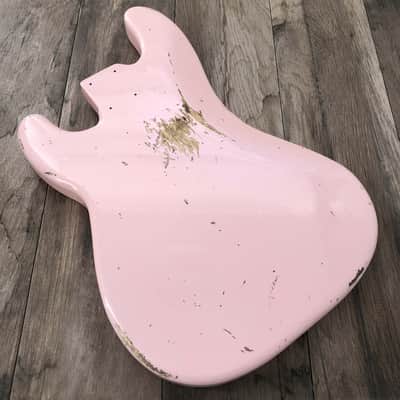 FRANCHIN Jupiter bass body Relic Aged Faded Shell Pink 100% Nitro Lacquer Poplar Precision-Style Made in Italy - Stock piece #23250826 image 2