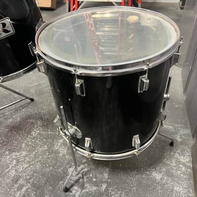 Vintage 1970's Rogers 7-Piece Drum Set, Black w/ Dyna-Sonic Custom Build Roger's Snare & Hardware image 15