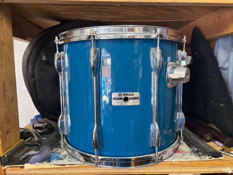 Yamaha Recording custom cobalt blue 14” hanging floor tom Drum image 1