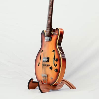 Klira Hollowbody Bass 1960s Sunburst image 5