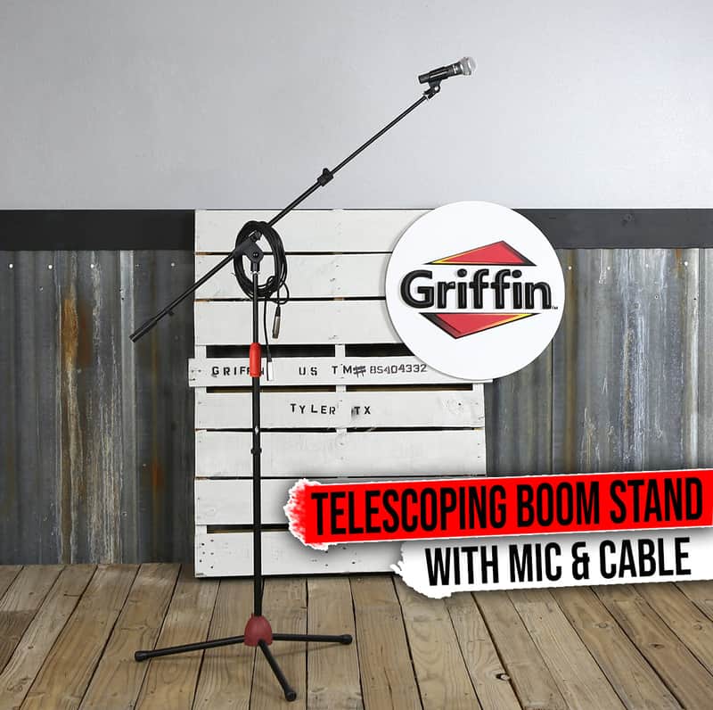 Microphone Boom Arm Stand Holder XLR Cable PACK Cardioid Dynamic Vocal Mic Clip image 1