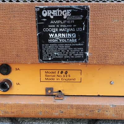 1969 Orange Matamp model 100  99% original ultra rare gem dont miss it image 5