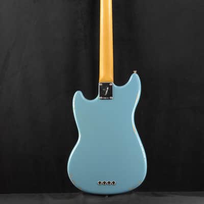 Fender JMJ Road Worn Mustang Bass Faded Daphne Blue Rosewood Fingerboard image 10