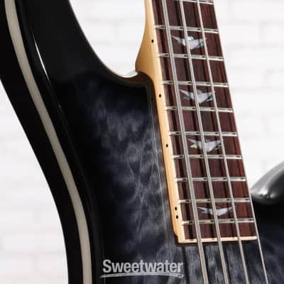 Schecter Stiletto Extreme-4 Bass Guitar - See-Thru Black (STEX4SBKd1) image 5