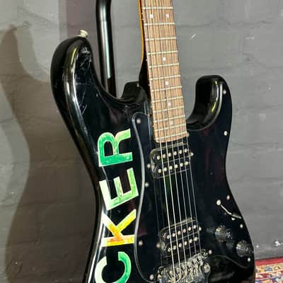 + New Video Fender Stratocaster Ex Gavin Rossdale Bush Black Humbucker Guitar + Case image 7