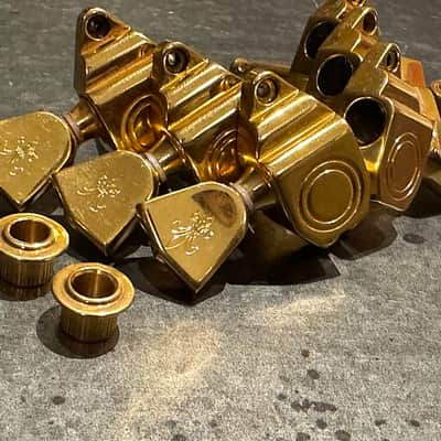 Schaller Bullseye Seal Fast Tuners Gibson Super 400/L5 80’s  - Gold image 6
