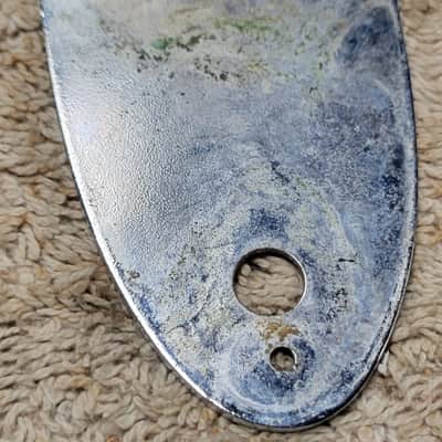 Fender 3 bolt neck plate with screws, early 1970's no serial number image 3