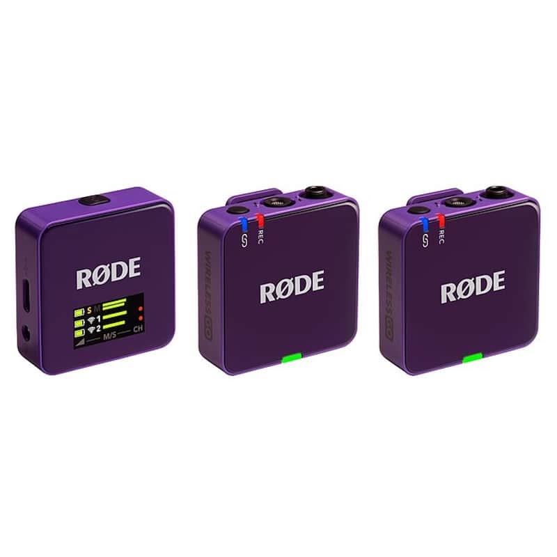 RODE Wireless Go Gen 3 Dual Purple Digitales Drahtlos-Mikrofonsystem imagen 1