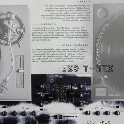 1998 'New Old Stock' ESO 'T-Mix' Professional DJ Turntable Mixer Controller image 18