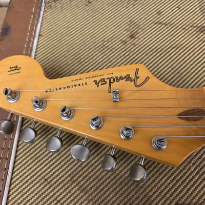 Vintage 1992 Fender Stratocaster American Vintage '57 (1957) Reissue Electric Guitar w/ Original Tweed Case, Paperwork! image 7