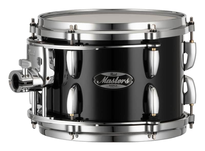 Pearl Masters Maple 10x7" Piano Black Premium Lacquer #103 Rack Tom Tom Drum w/Standard Mount | WorldShip | NEW | Authorized Dealer image 1