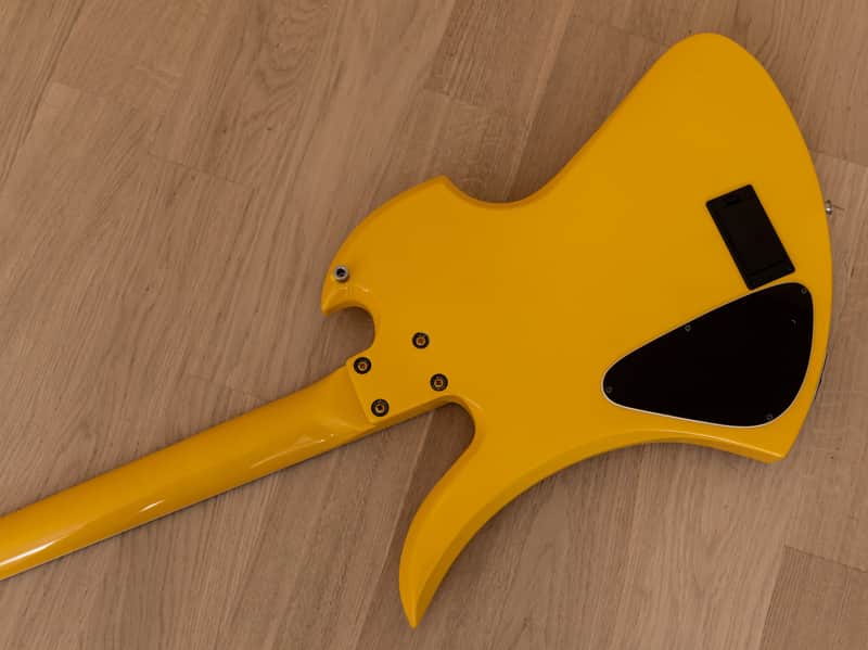 Burny Mockingbird MG-145S HY Hide X Electric Guitar Yellow Heart w