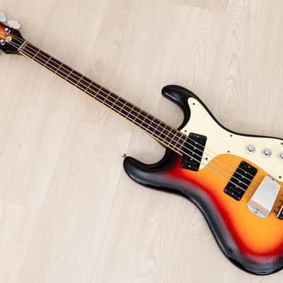 2000s Mosrite USA Mark I 1964 Custom Ventures Model Bass Sunburst w/ Vintage Case, Fillmore Japan image 12