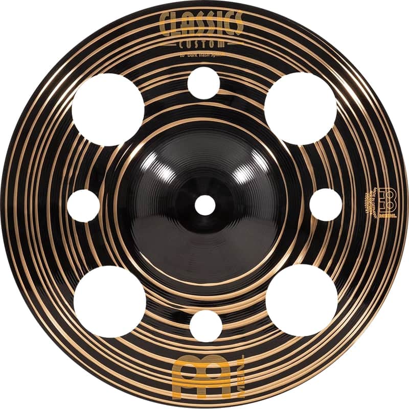Meinl Cymbals Classics Custom Dark 10" Trash Splash with Holes — MADE IN GERMANY (CC10DATRS) image 1