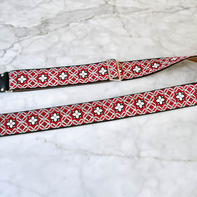 Vintage 60s Ruby 'Octa star' Hippie Guitar Strap Replica image 3