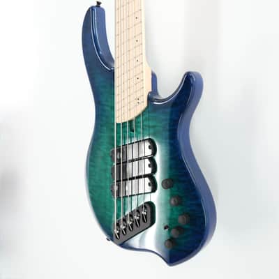 Dingwall Combustion 3X 5-String Multi-Scale Bass - 3-Pickup Quilt Top Whalepoolburst w/Maple Fretboard image 4