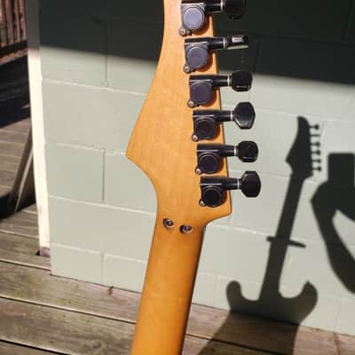 Lado 1988 Line Cracked Series with Custom Beveled/Scalloped Kramer Neck + German Schaler Floyd Rose Bridge image 6