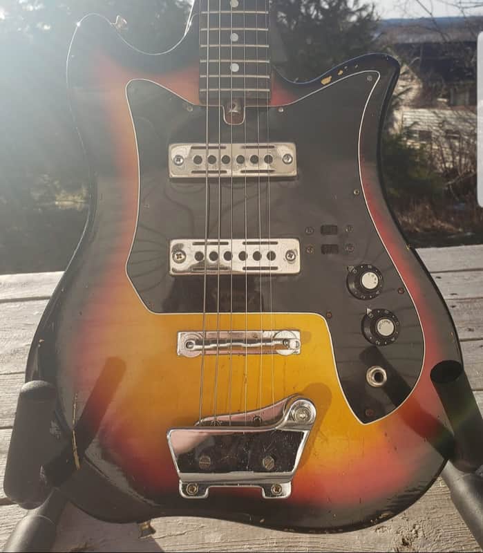 Vintage Kay Teisco ET-200 Guitar w/ Black Foil Pups 1960's image 1
