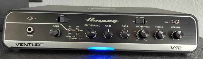 Ampeg Venture V12 1200-Watt Bass Amp Head 2023 - Present - Black image 1