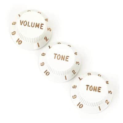 Fender 099-2035-000 Stratocaster Knobs - White image 1