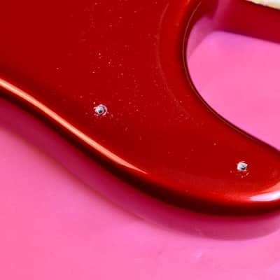 Vintage 1964 / 1965 Fender Stratocaster Project Body - Very Old Candy Apple Red Refinish - Pre-CBS SRV Strat Real Deal 1964 image 7