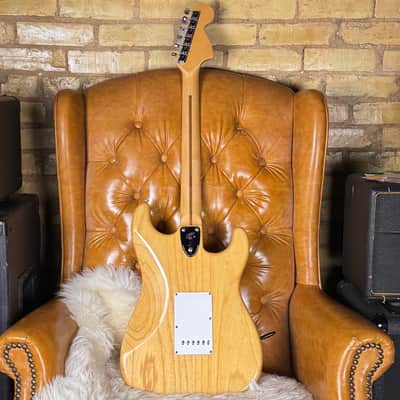 1976 Fender Stratocaster Vintage Left Handed Natural Electric Guitar W/ Hardshell Case! image 2