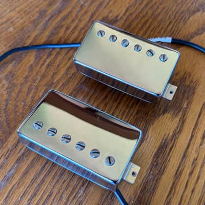 Gibson CTS Chrome Burstbucker Lead 61 and Rhythm 61 PAF Alnico Humbucker Pickups and Quick Connect Wiring Harness Kit:  Push-Pull Pots, Coil Splits, Phase, Pure Bypass - Hand Wound in USA image 2