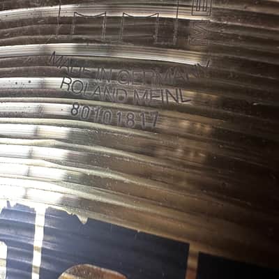 Meinl 14" Hi-Hat Bottom Made In Germany Roland Meinl image 3