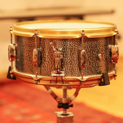 Tama Star Reserve 6.5x14" Hand Hammered Aluminum Snare Drum 2021 - Present - Hammered Aluminum image 6