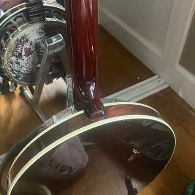 Deering Eagle II 5-String Banjo 2012- w Kavanjo Pickup and custom painted head image 10