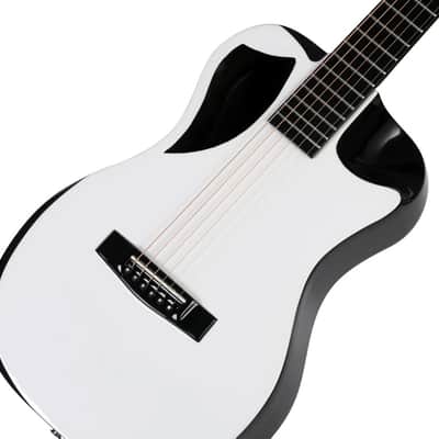 Journey Instruments OF660W1 Carbon Pearl Top Carbon Fiber 6-String Travel Guitar w/Bag & Pickup image 8