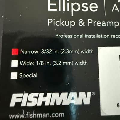 Fishman PRO-MAN-ELA Ellipse Aura Narrow Acoustic Pickup with Preamp 2010s - Black image 3