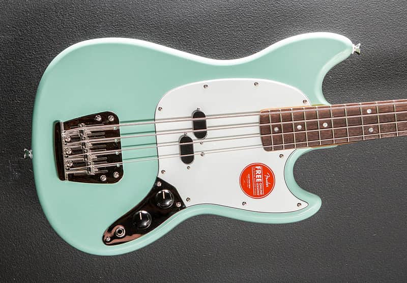 Squier Classic Vibe 60’s Mustang Bass - Surf Green image 1