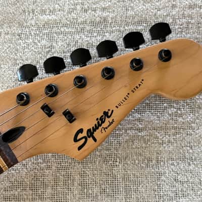 2015 Squier Bullet Stratocaster HSS w Tremolo Limited-Edition Electric Guitar Black Metallic image 3