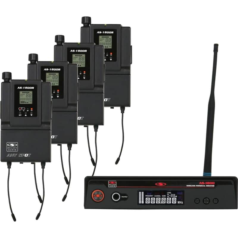 Galaxy Audio AS-1800-4B3 Wireless Personal Monitor System - Band B3 (554-570 MHz) image 1