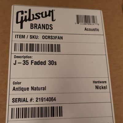 Gibson J-35 Faded 30's Antique Natural image 11