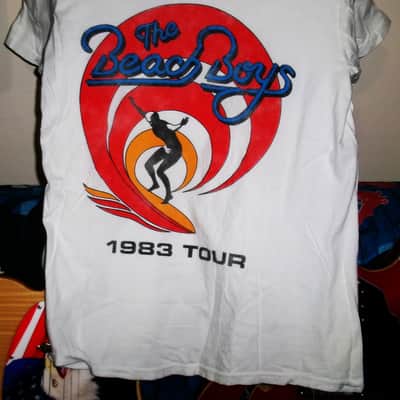 beach boys 1983 tour official vintage M tee - brian wilson pet sounds california fender guitar endless summer image 3