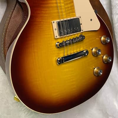 NEW! Gibson Les Paul 60's Standard Iced Tea - Authorized Dealer - Beautiful Curly Flame Maple Top - 9.35 lbs - G07289 image 7