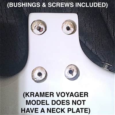 RARE FLOYD ROSE KRAMER VOYAGER (WHITE) GUITAR BODY - NEEDS REPAIRS (GLUE, PAINT TOUCH-UP) image 14