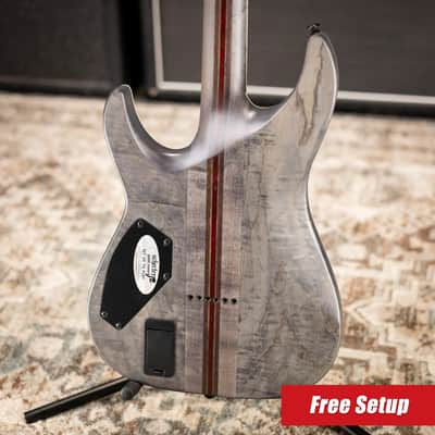 Schecter C-1 SLS Elite Evil Twin Electric Guitar - Satin Black image 2