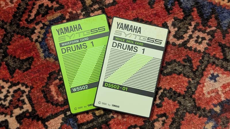 Yamaha SY55/TG55 Sound Card Set - DRUMS 1 - S5502 1990 image 1